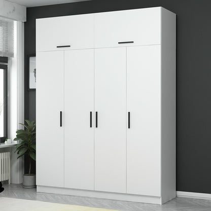 Ντουλάπα 180x235x52 εκ Λευκό 506MNR2649