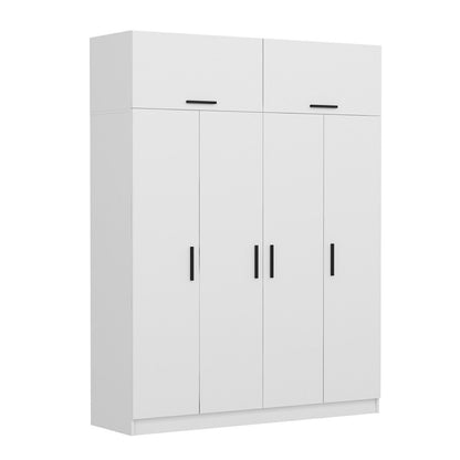 Ντουλάπα 180x235x52 εκ Λευκό 506MNR2649