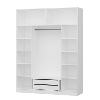 Ντουλάπα 180x235x52 εκ Λευκό 506MNR2649