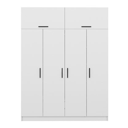 Ντουλάπα 180x255x52 εκ Λευκό 506MNR2650