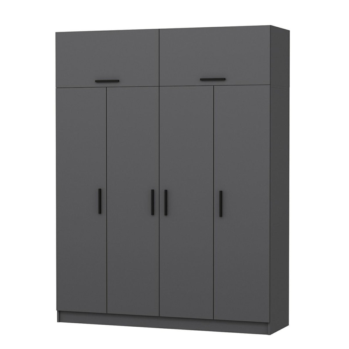 Ντουλάπα 180x235x52 εκ Ανθρακί 506MNR2661