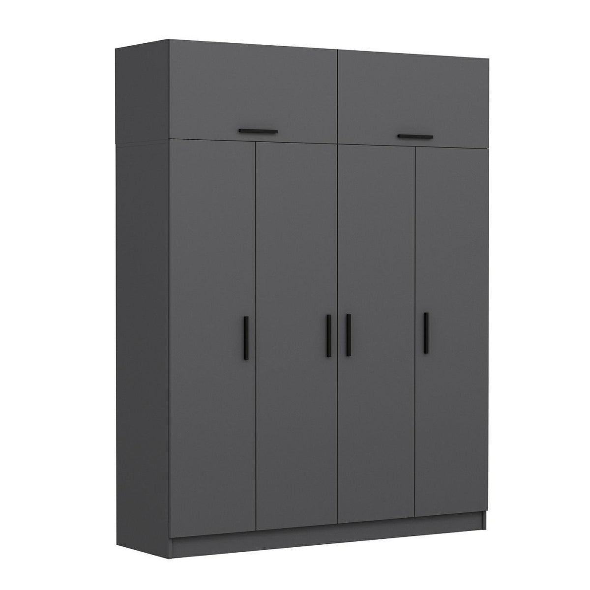 Ντουλάπα 180x255x52 εκ Ανθρακί 506MNR2662