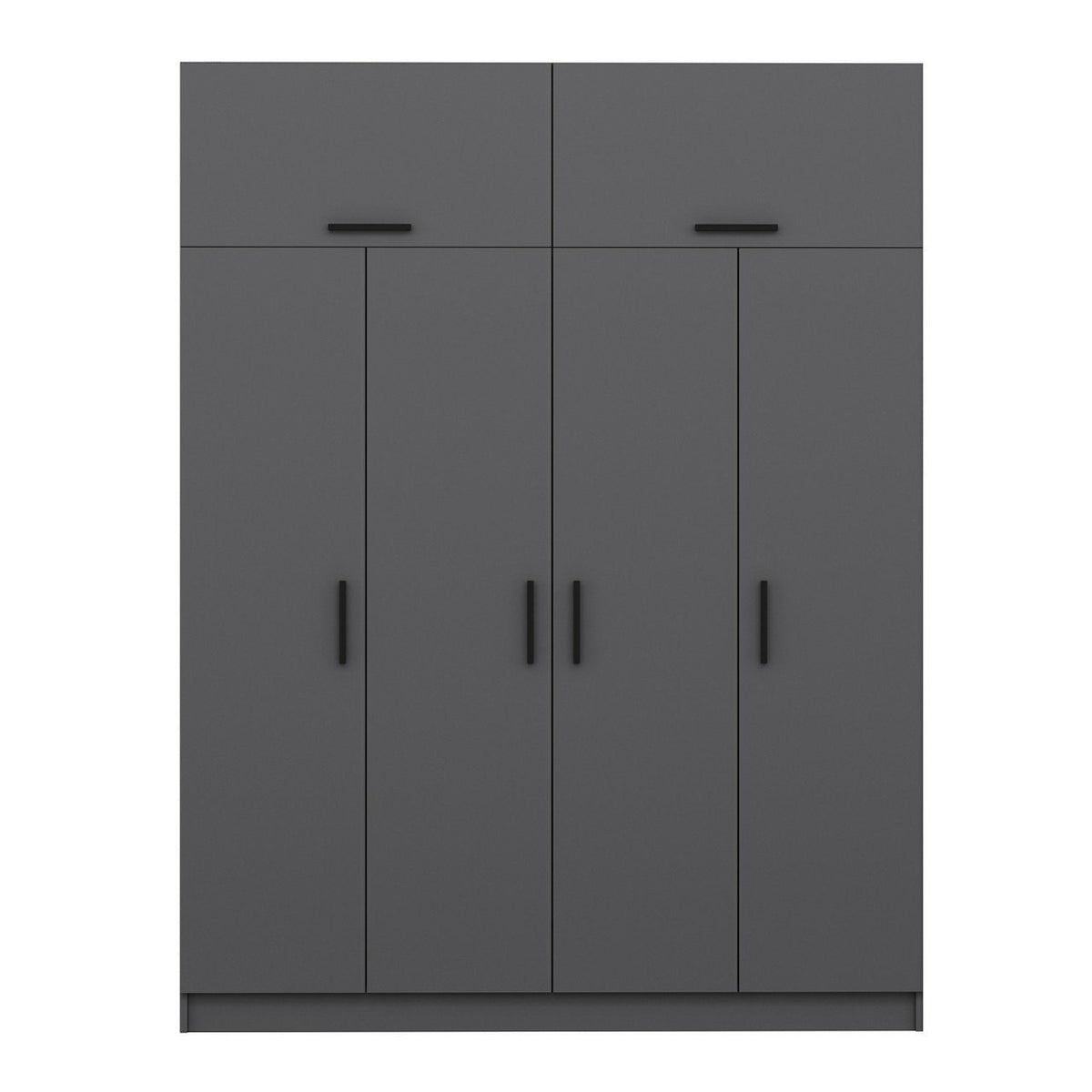 Ντουλάπα 180x255x52 εκ Ανθρακί 506MNR2662