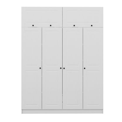 Ντουλάπα 180x235x52 εκ Λευκό 506MNR2673