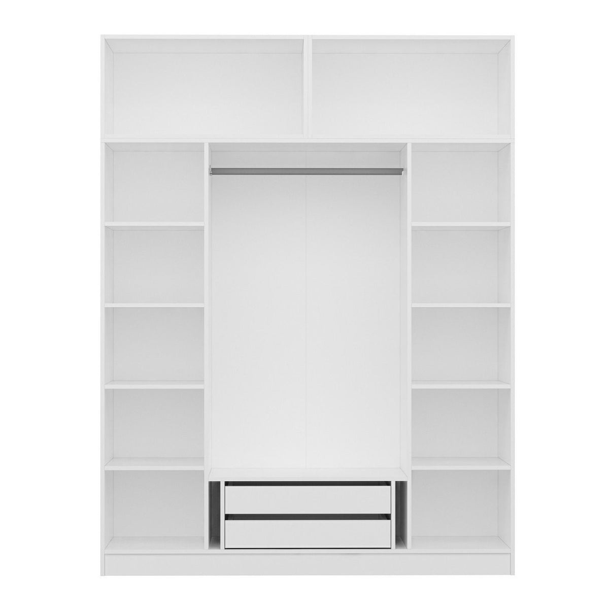 Ντουλάπα 180x235x52 εκ Λευκό 506MNR2673