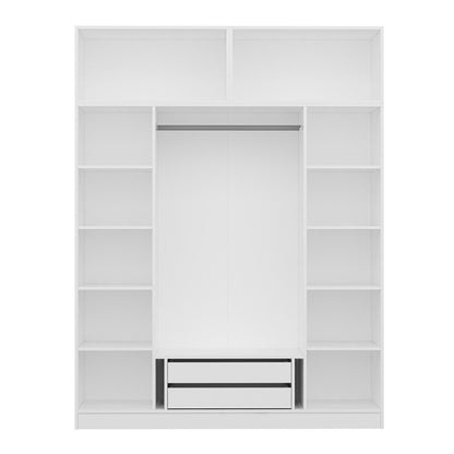 Ντουλάπα 180x235x52 εκ Λευκό 506MNR2673