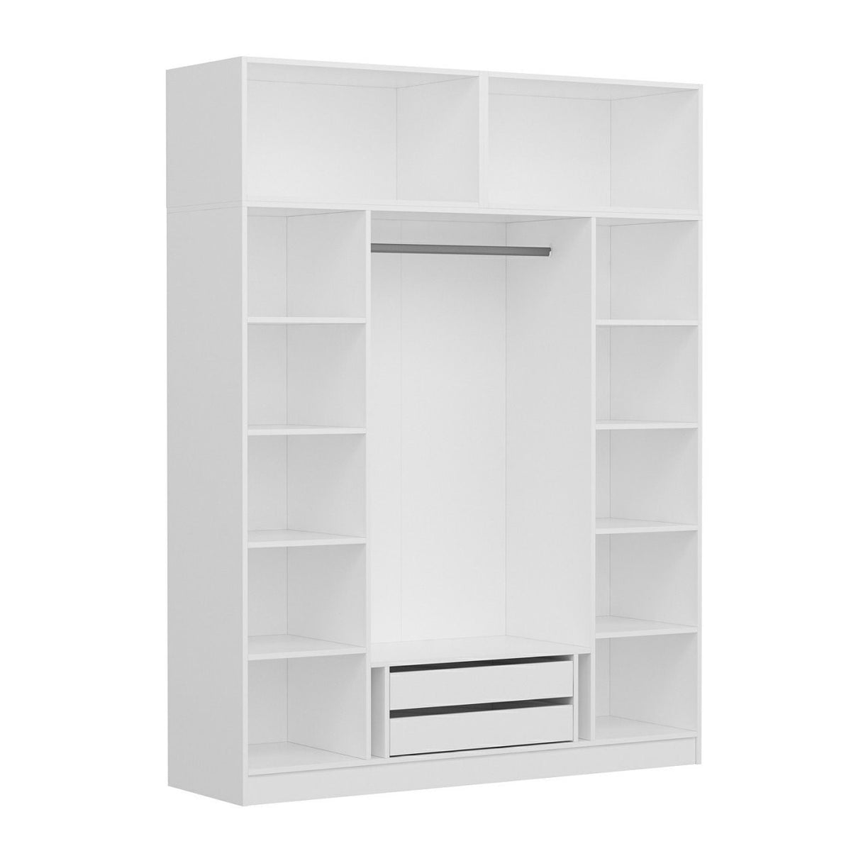 Ντουλάπα 180x255x52 εκ Λευκό 506MNR2674