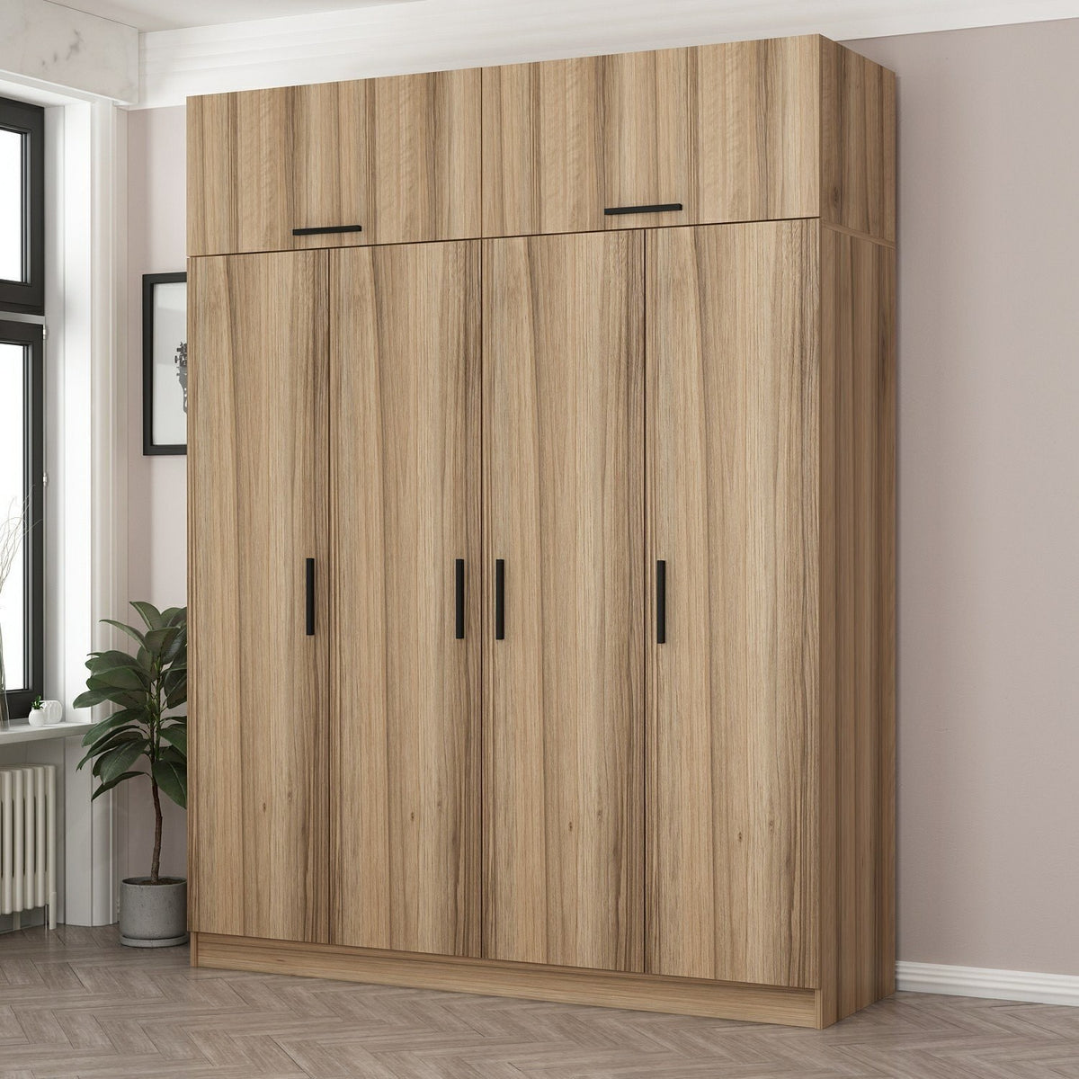 Ντουλάπα 180x255x52 εκ Dore 506MNR2676