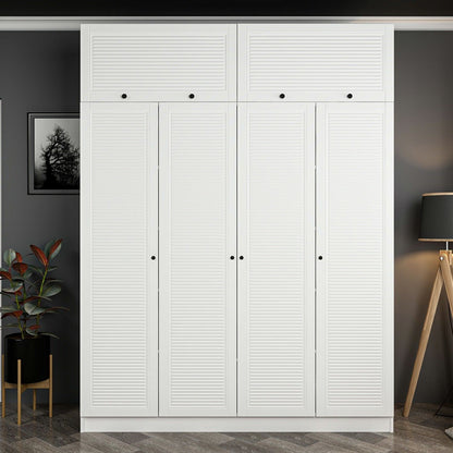 Ντουλάπα 180x190x52 εκ Λευκό 506MNR2679