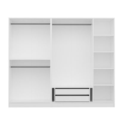Ντουλάπα 225x190x52 εκ Λευκό 506MNR2683