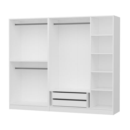 Ντουλάπα 225x190x52 εκ Λευκό 506MNR2683