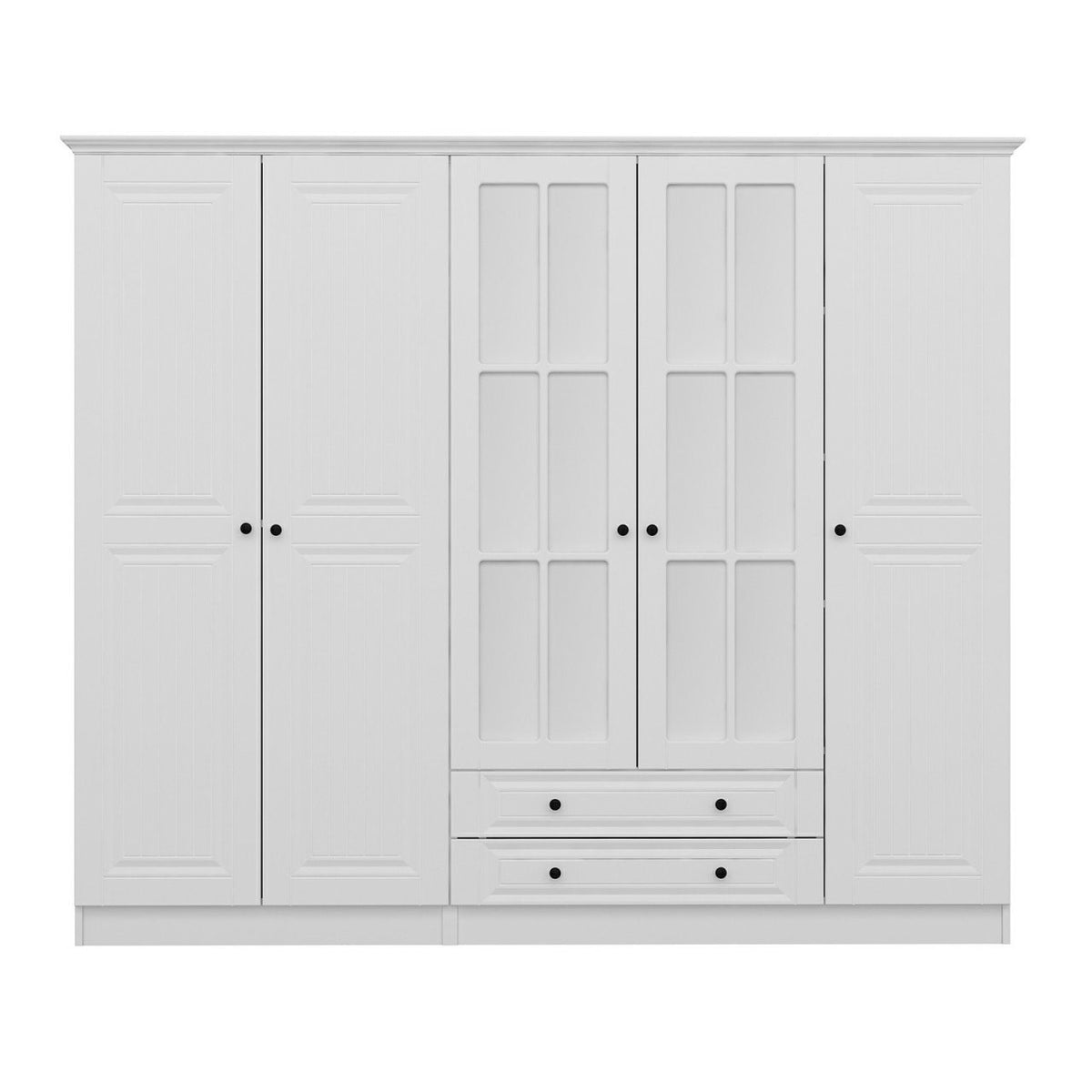Ντουλάπα 225x190x52 εκ Λευκό 506MNR2683