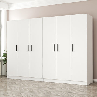 Ντουλάπα 270x190x52 εκ Λευκό 506MNR2696