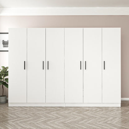 Ντουλάπα 270x210x52 εκ Λευκό 506MNR2697