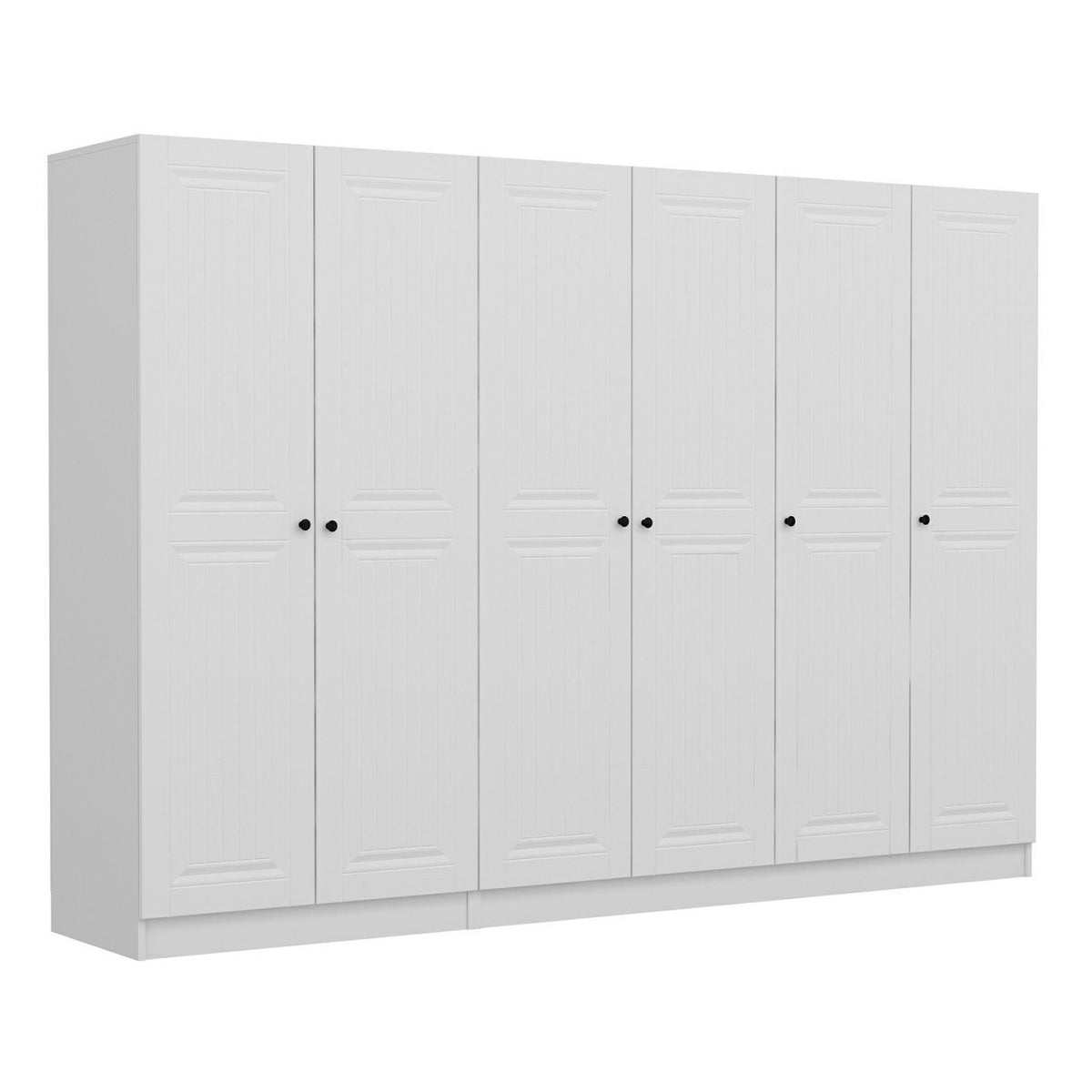 Ντουλάπα 270x190x52 εκ Λευκό 506MNR2707