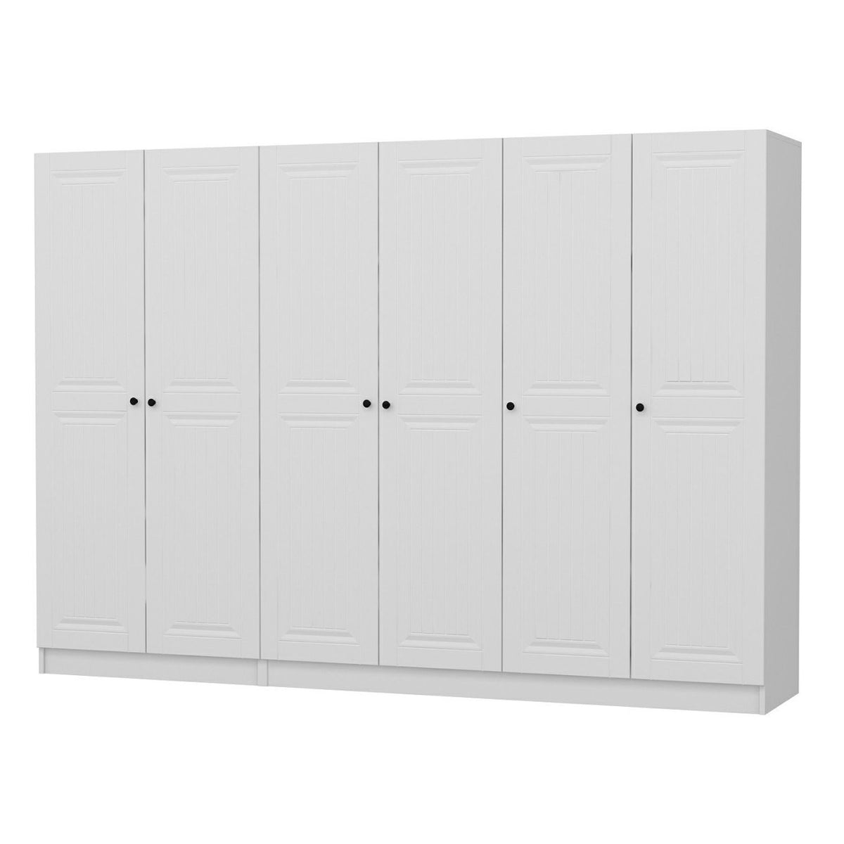 Ντουλάπα 270x190x52 εκ Λευκό 506MNR2707