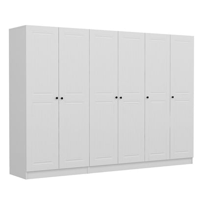 Ντουλάπα 270x210x52 εκ Λευκό 506MNR2708