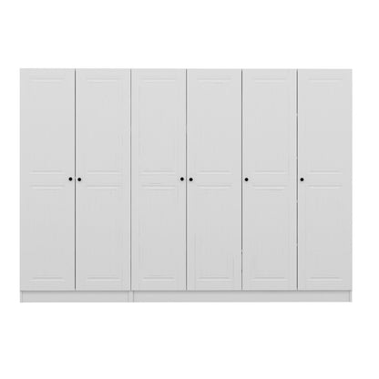 Ντουλάπα 270x210x52 εκ Λευκό 506MNR2708
