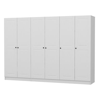 Ντουλάπα 270x210x52 εκ Λευκό 506MNR2708