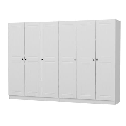 Ντουλάπα 270x190x52 εκ Λευκό 506MNR2709