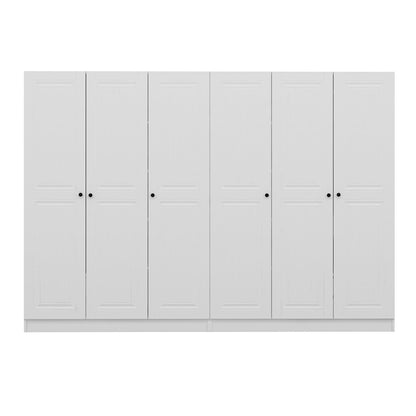 Ντουλάπα 270x210x52 εκ Λευκό 506MNR2710