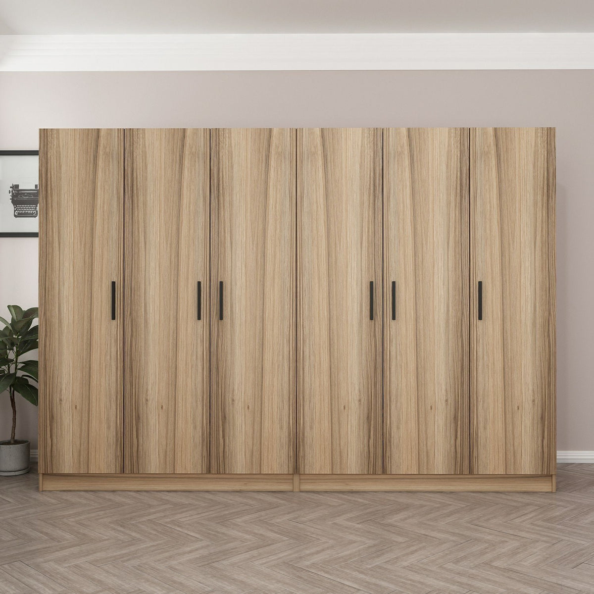Ντουλάπα 270x210x52 εκ Dore 506MNR2751