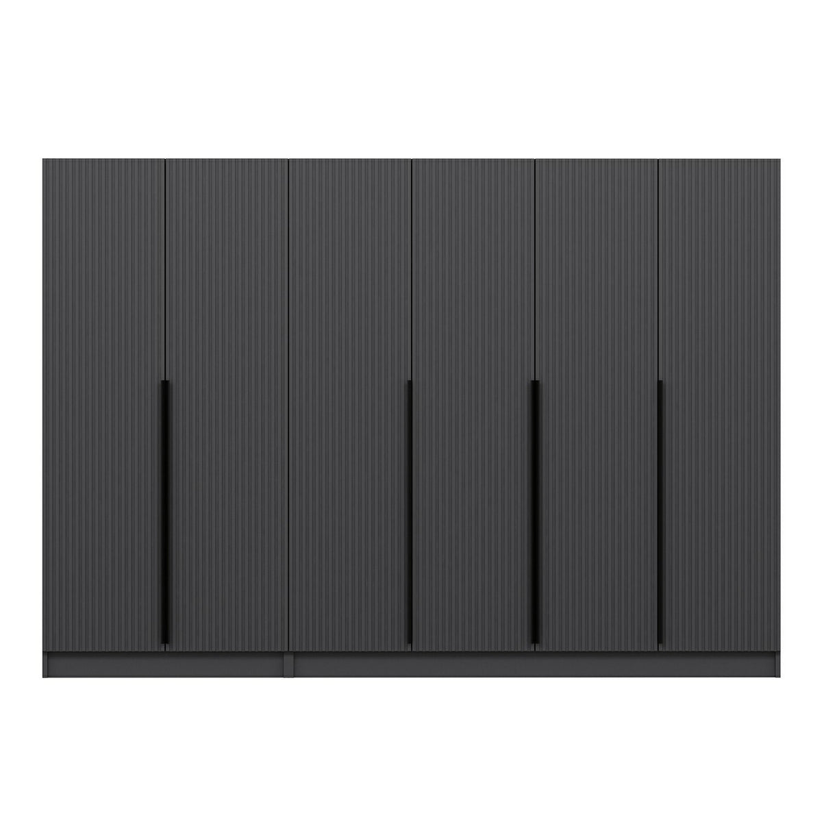 Ντουλάπα 270x210x52 εκ Ανθρακί 506MNR2758