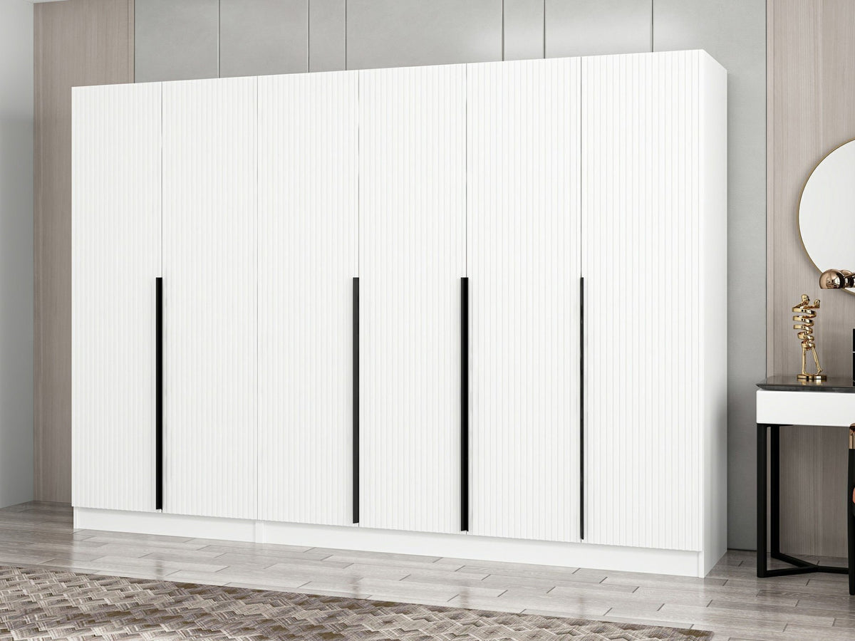 Ντουλάπα 270x210x52 εκ Λευκό 506MNR2759