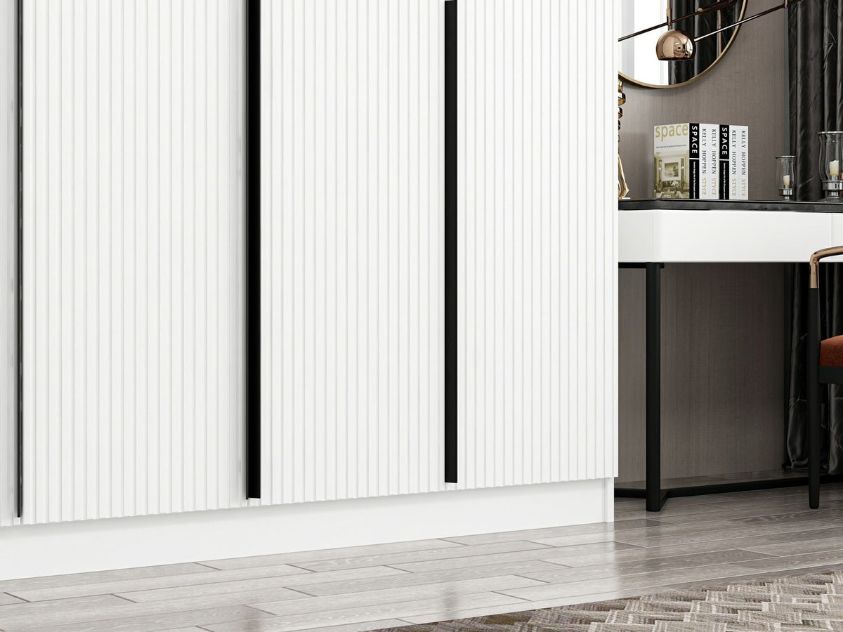 Ντουλάπα 270x210x52 εκ Λευκό 506MNR2759