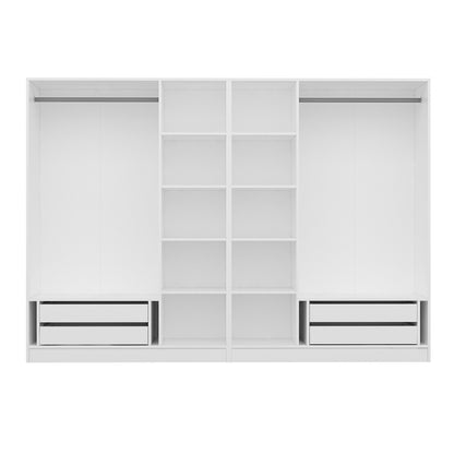 Ντουλάπα 270x210x52 εκ Λευκό 506MNR2760