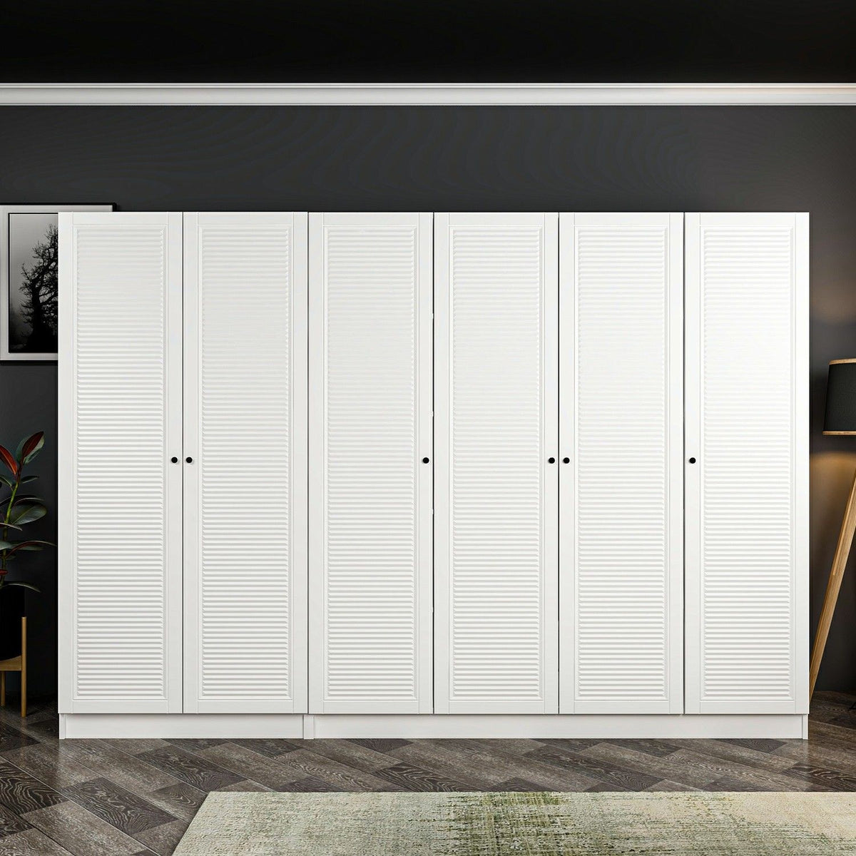 Ντουλάπα 270x190x52 εκ Λευκό 506MNR2765