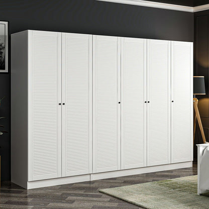 Ντουλάπα 270x210x52 εκ Λευκό 506MNR2766