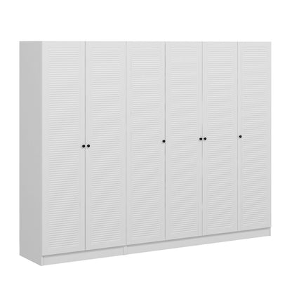 Ντουλάπα 270x210x52 εκ Λευκό 506MNR2766