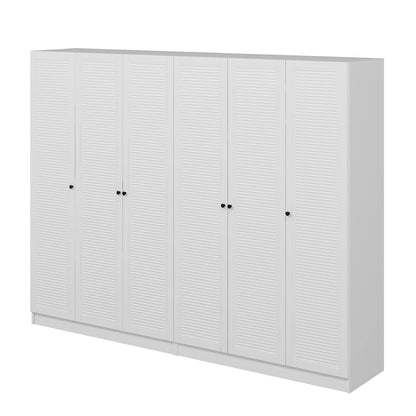 Ντουλάπα 270x190x52 εκ Λευκό 506MNR2767