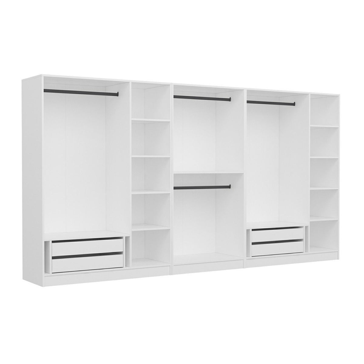 Ντουλάπα 360x190x52 εκ Λευκό 506MNR2775