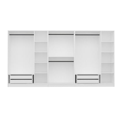 Ντουλάπα 360x210x52 εκ Λευκό 506MNR2776