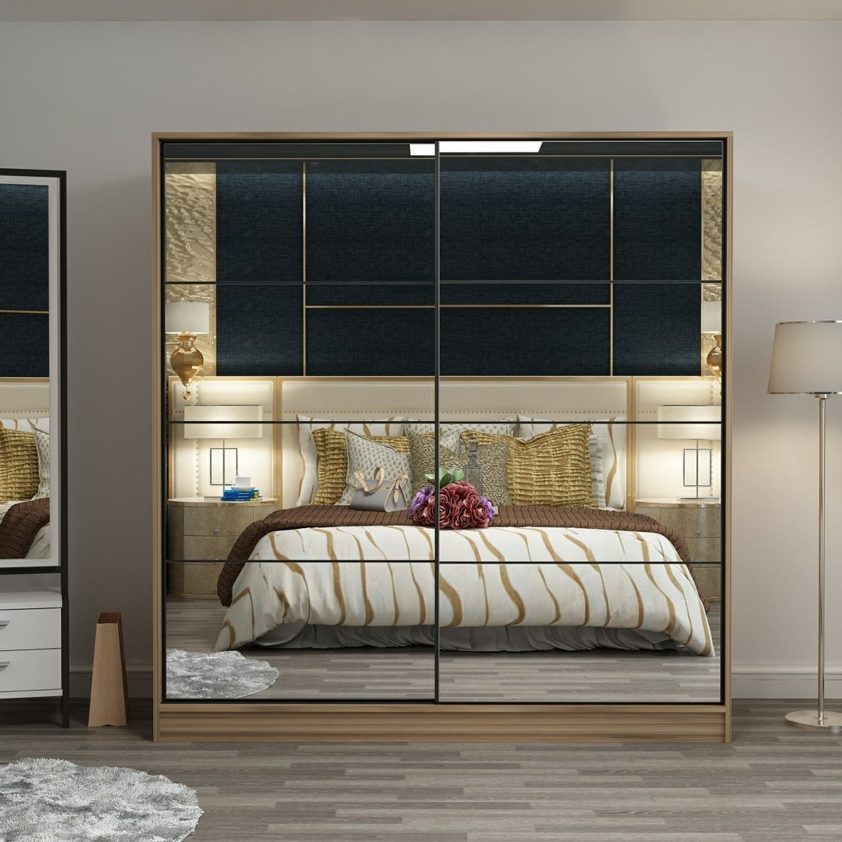 Ντουλάπα 180x210x60 εκ Dore 506MNR2784