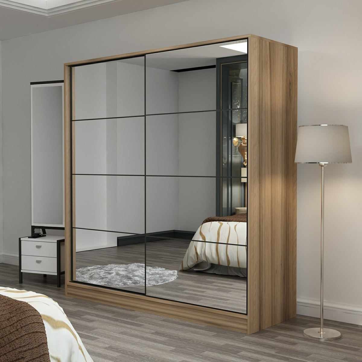 Ντουλάπα 180x210x60 εκ Dore 506MNR2784