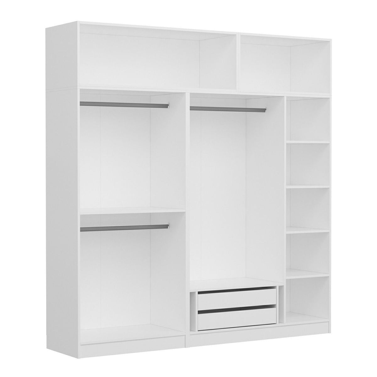 Ντουλάπα 225x255x52 εκ Λευκό 506MNR2788