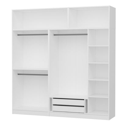 Ντουλάπα 225x255x52 εκ Λευκό 506MNR2788