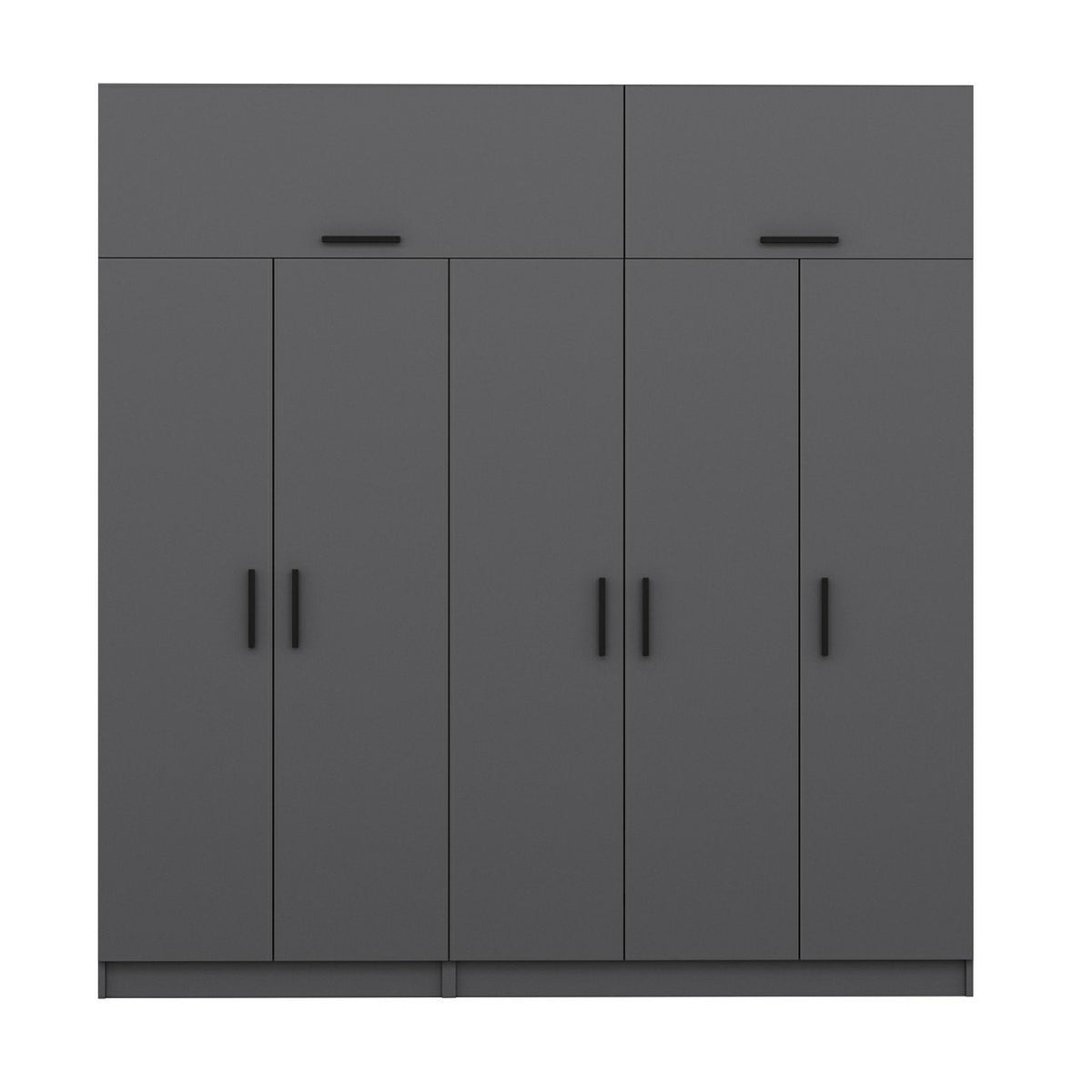 Ντουλάπα 225x235x52 εκ Ανθρακί 506MNR2791