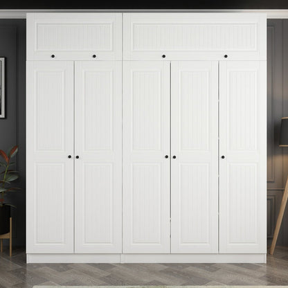 Ντουλάπα 225x255x52 εκ Λευκό 506MNR2805