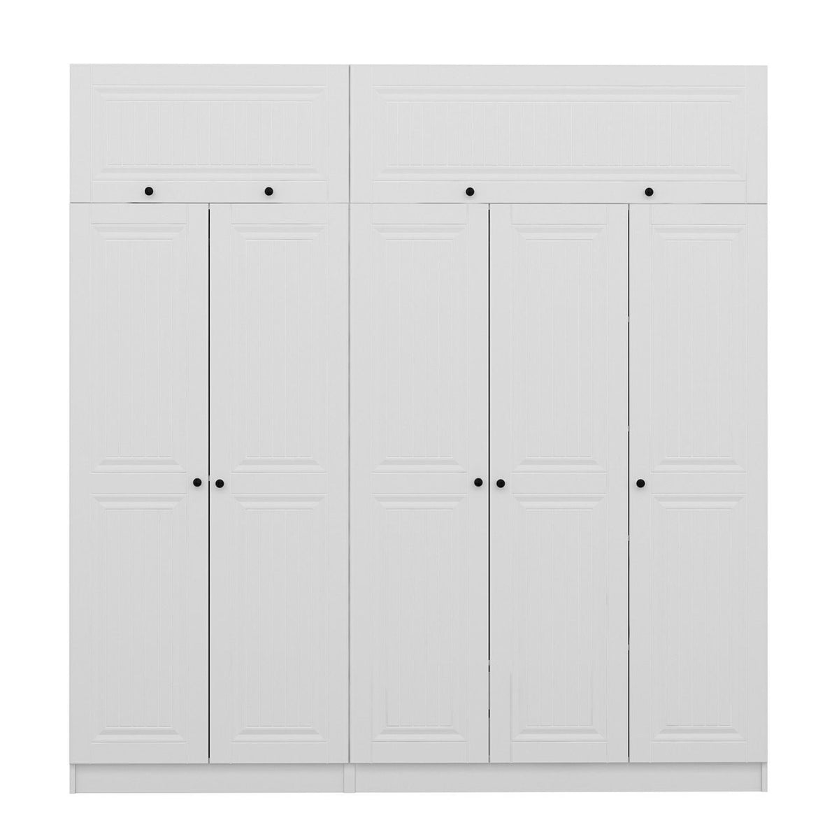 Ντουλάπα 225x255x52 εκ Λευκό 506MNR2805