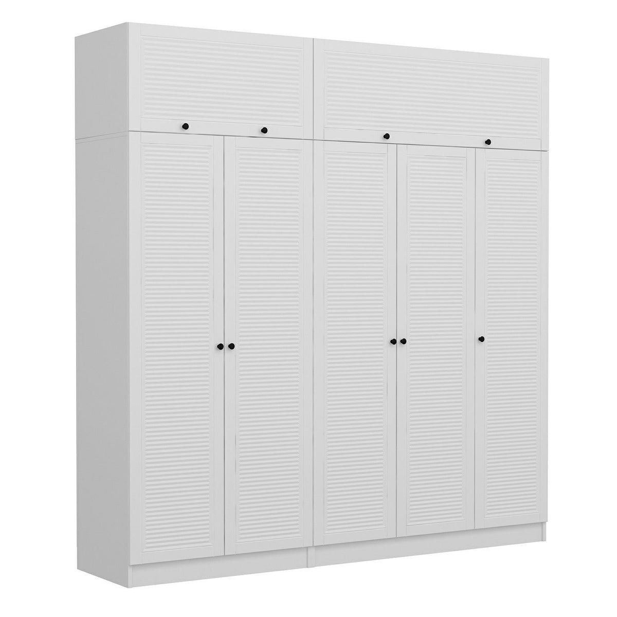 Ντουλάπα 225x190x52 εκ Λευκό 506MNR2810