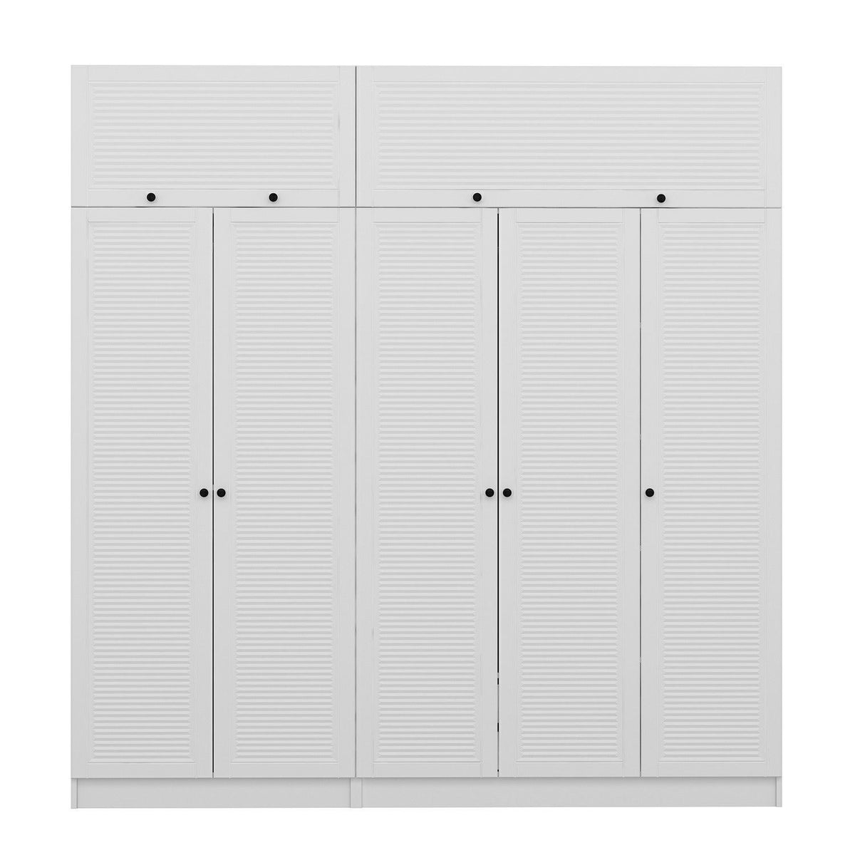 Ντουλάπα 225x190x52 εκ Λευκό 506MNR2810