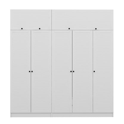 Ντουλάπα 225x190x52 εκ Λευκό 506MNR2810