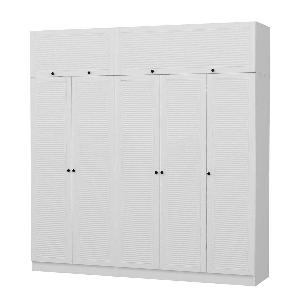 Ντουλάπα 225x190x52 εκ Λευκό 506MNR2810