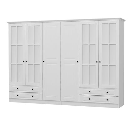Ντουλάπα 270x190x52 εκ Λευκό 506MNR2831