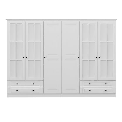 Ντουλάπα 270x210x52 εκ Λευκό 506MNR2832