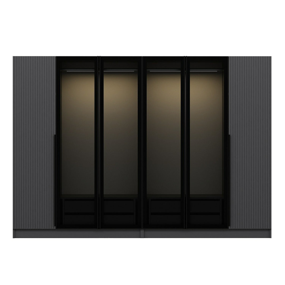 Ντουλάπα 270x210x52 εκ Anthracite Dark Grey 506MNR2854